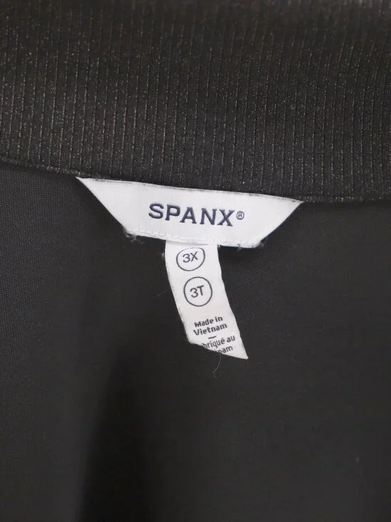 SPANX AirEssentials Half Zip Oversized Fit Top in Very Black Size 3X - Picture 7 of 8